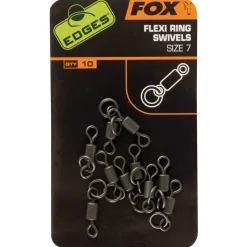 Fox Edges Flexi Ring Swivel Size 7 Karpfenangeln Zubehör| Karpfen Rig|Karpfen Rig Und Zubehör
