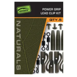 Fox Edges Naturals Power Grip Lead clip kit x 5 Karpfen-Zubehör| Karpfen Rig|Karpfen Rig Und Zubehör