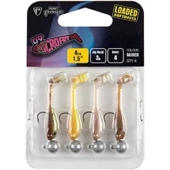 Fox Rage Micro Fry 4cm Loaded UV Mixed Colour Pack X4 Gummifisch Set| Hecht Gummifisch|Hechtsaison
