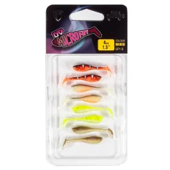 Fox Rage UV Micro Fry  4cm x 8St. Gummifisch-Set| Forellenköder|Forellen Gummiköder