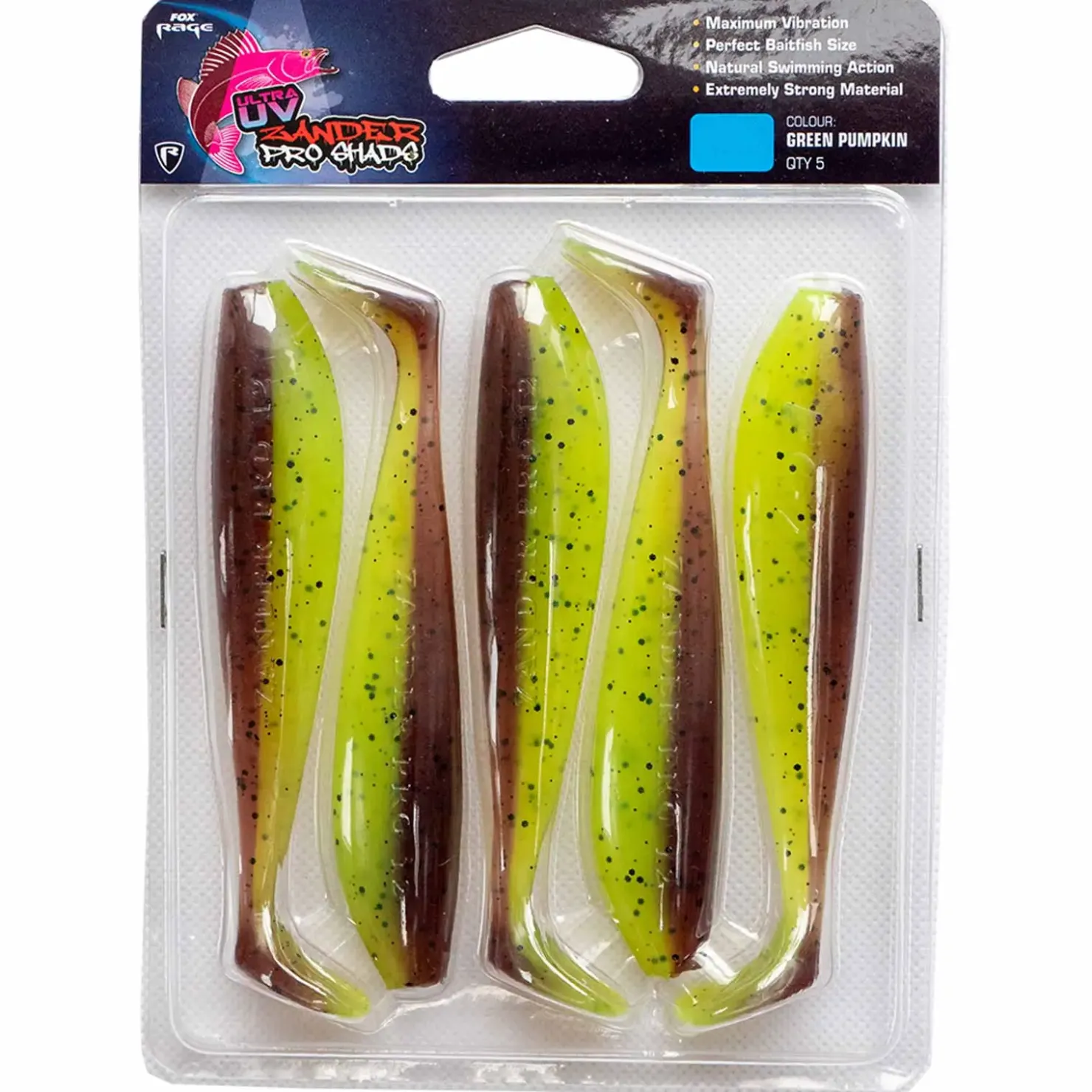 Fox Rage Zander Pro Ultra UV 7.5cm/3" x 5pc Gummifisch| Barsch Gummiköder|Gummifische