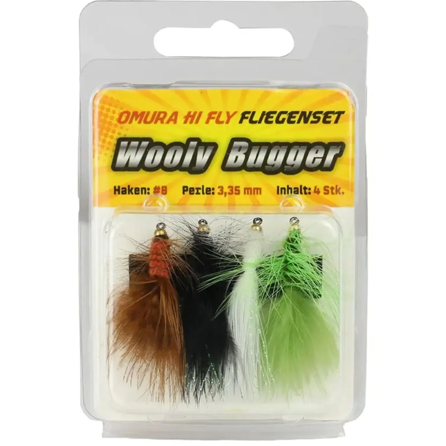 FTM Omura Hi-Fly Wooly Bugger #8 Fliegenset| Angelset Forelle - Zubehör & Köder
