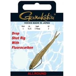 Gamakatsu Drop Shot Rig "W" 3| Drop Shot Haken|Drop Shot Rig