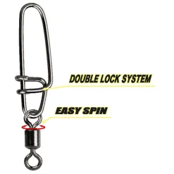 Gamakatsu Hyper Strong Snap with Swivel Gr.005| Wirbel & Karabiner Raubfischangeln|Wirbel Und Karabiner Meer