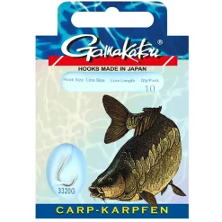 Gamakatsu Karpfen 75cm 3320G Gr.6 Vorfachhaken| Karpfen Haken|Karpfen Haken