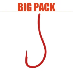 Gamakatsu LS-3113R rot Größe 4 Naturköder- & Wurmhaken| Forellen Angelhaken|Friedfischhaken