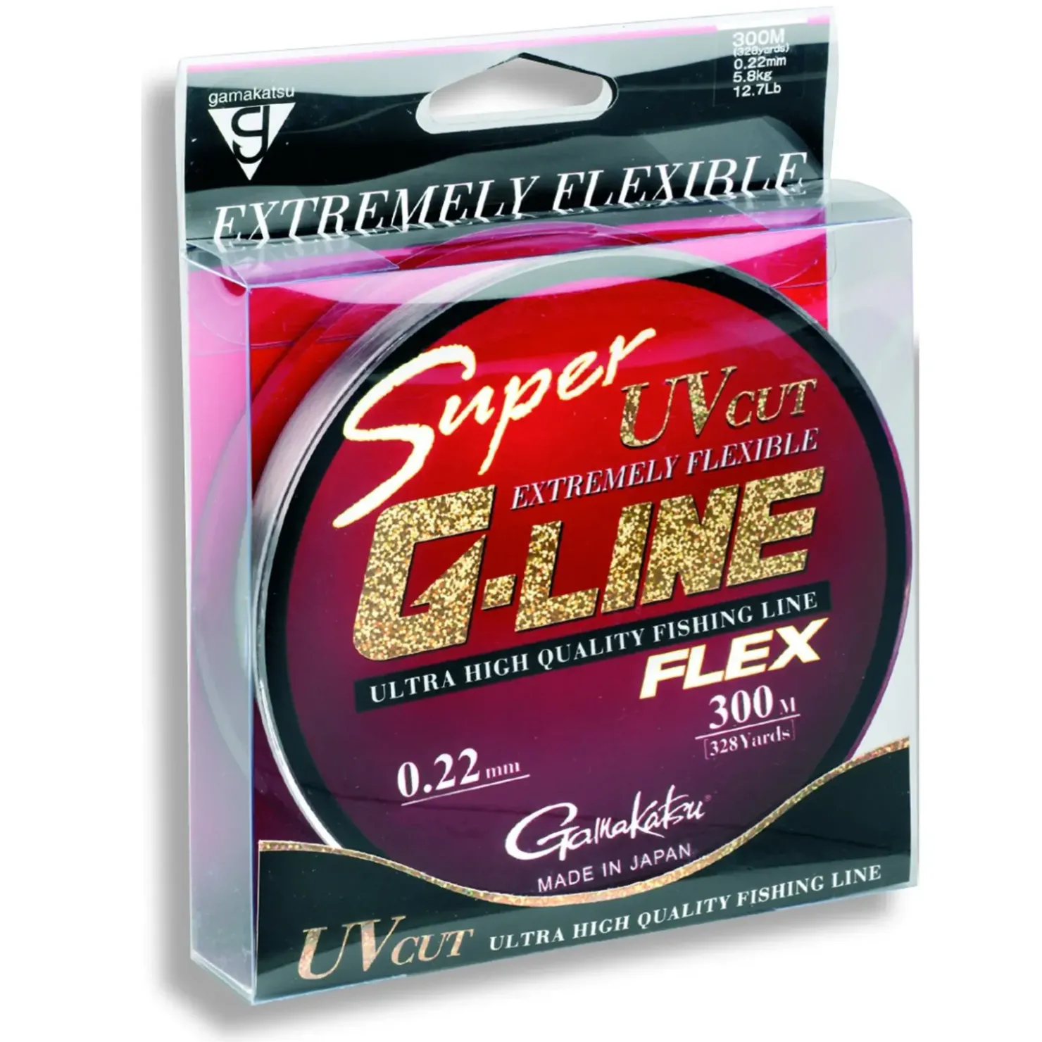 Gamakatsu Super G Line Flex 0,28mm 300m Monofile Angelschnur| Friedfischschnur|Monofile Angelschnur