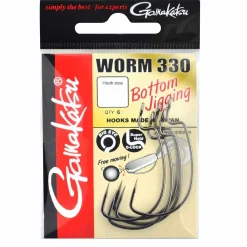 Gamakatsu Worm 330 Bottom Jigging Gr.1 Offsethaken| Offset Haken|Offset Haken