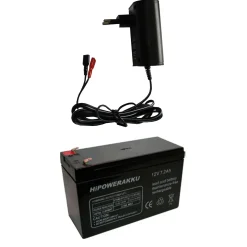 Jewo HiPower Stromversorgungspaket Set 1 Akku und Ladegerät für Echolote| Condor Zubehör|Humminbird Zubehör