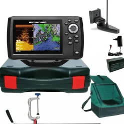 Humminbird Helix 5 Chirp GPS DI G3 Down Imaging GPS Kartenplotter Echolot Portabel Profi Plus - Komplett mit Geber| Humminbird Helix 5 Chirp Di Gps G3