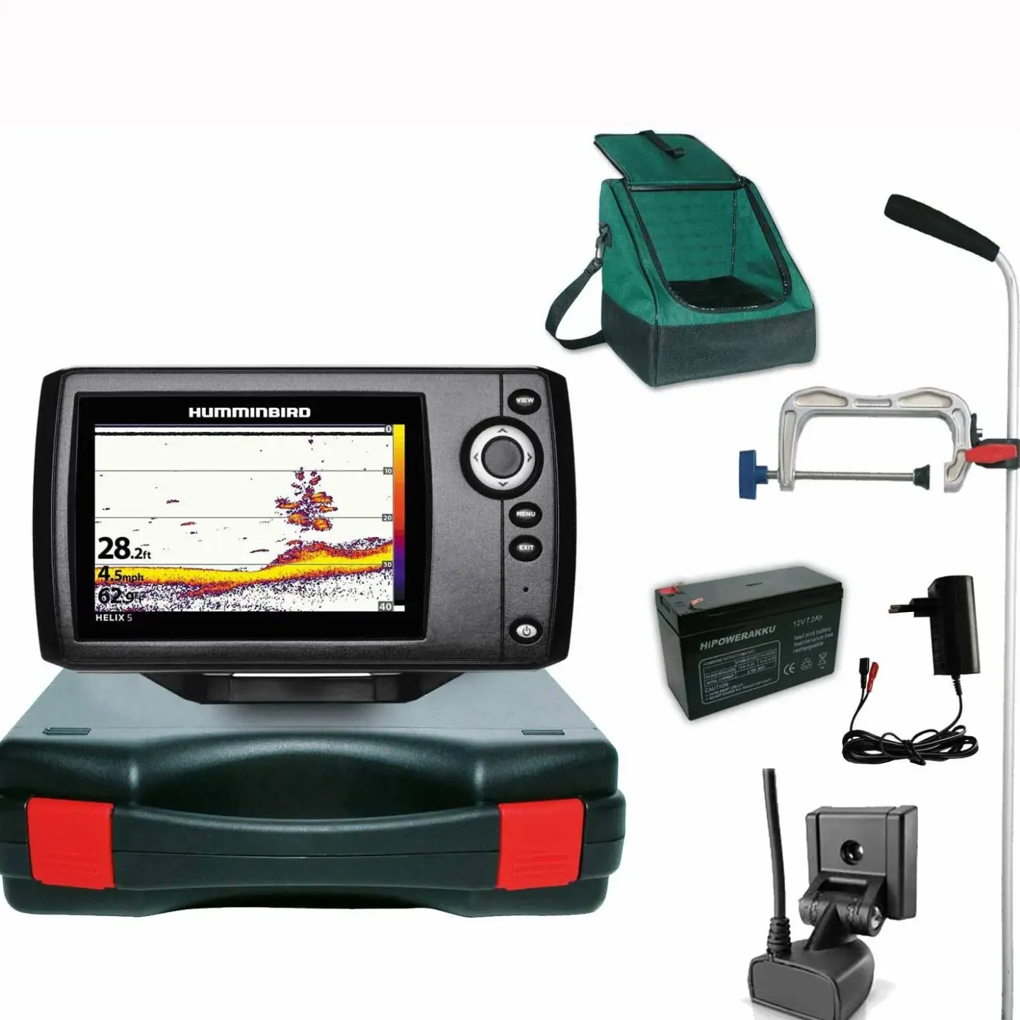 Humminbird Helix 5 Sonar Echolot G2 Portabel Profi Edition Plus – Komplettsystem| Humminbird Helix 5 Sonar G2