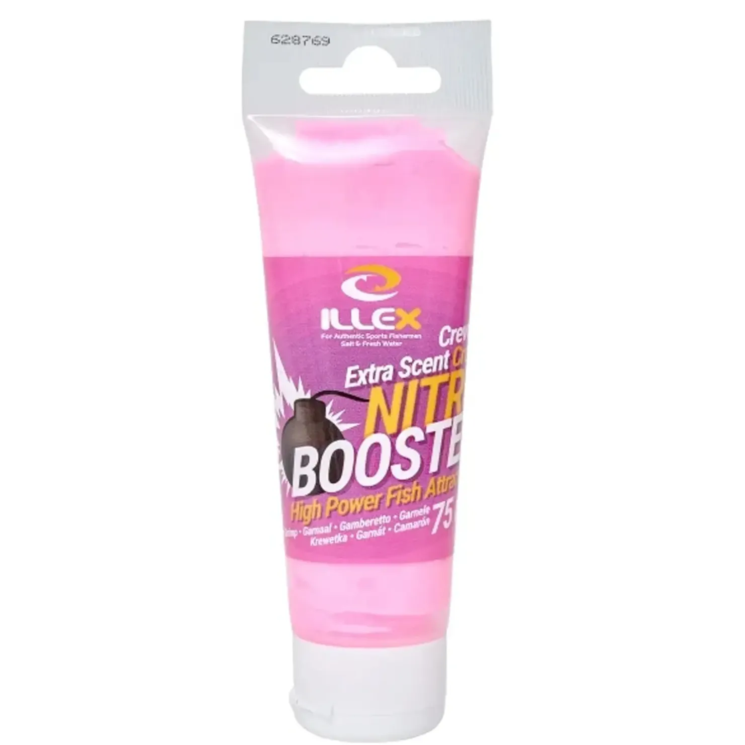 Illex Nitro Booster Shrimp Creme 75ml Kunstköder-Lockstoff| Zubehör Kunstköder|Reizsteigerung Meeresangeln