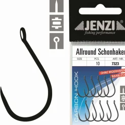 Jenzi Allround Schonhaken mit Öhr #6 lose| Feederhaken|Friedfischhaken