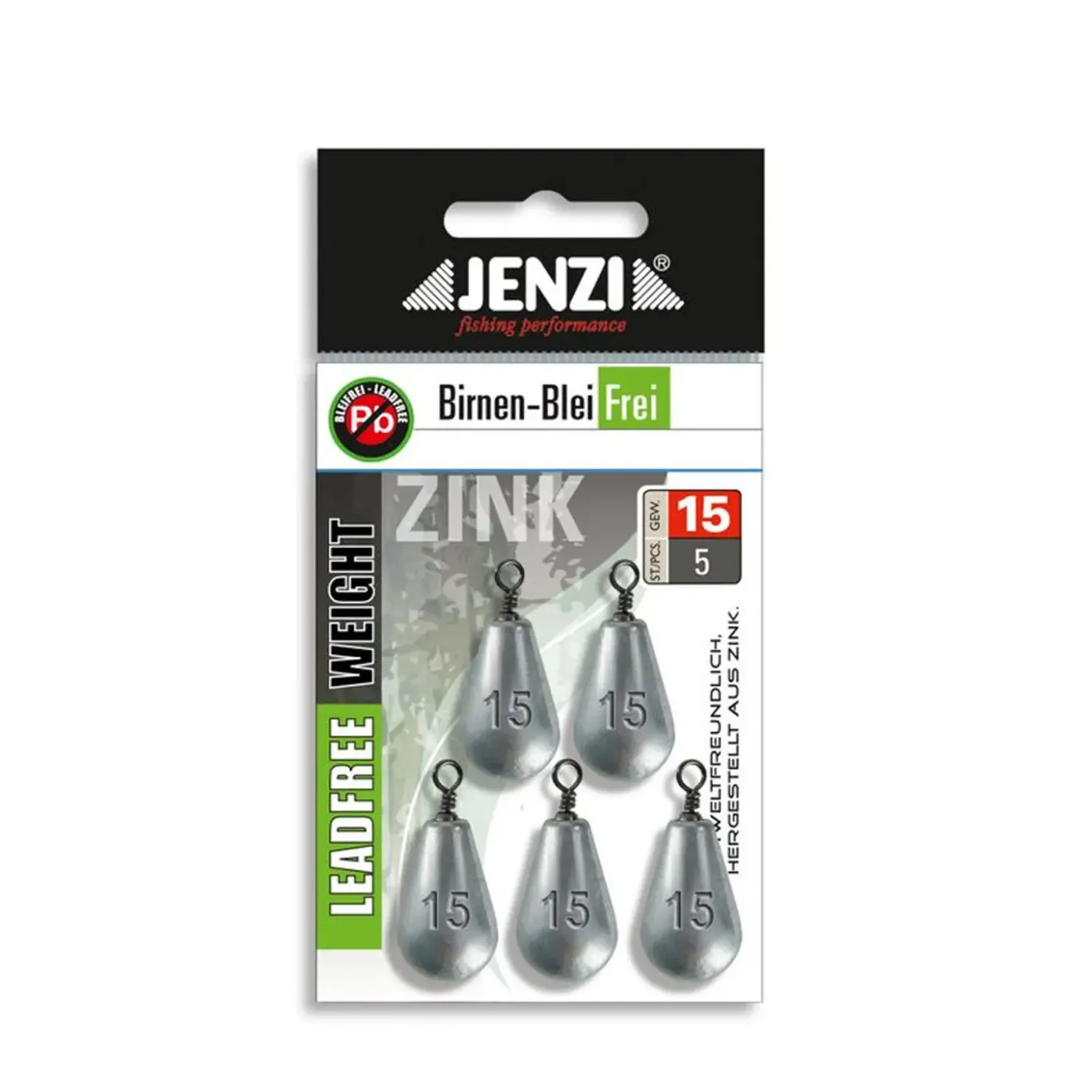 Jenzi Blei-Frei Birnen 5St 15g. Birnenblei| Laufblei