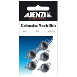 Jenzi Cheburashka Bleikopf System 12g - 4 Stück| Offset Haken|Jigköpfe