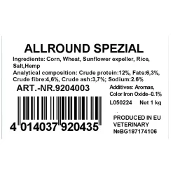 Jenzi Classic Futter Allround Spezial 1kg| Karpfenfutter|Karpfenfutter