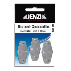 Jenzi 30g 3Stk Sechskantblei| Grundbleie|Laufblei