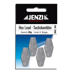 Jenzi 20g 4Stk Sechskantblei| Grundbleie|Laufblei