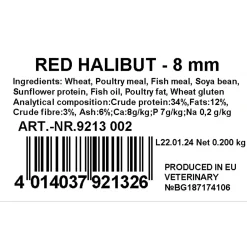 Jenzi Hookbait Pellets mit Loch - Feederköder 8mm Red-Halibutt 200g| Karpfenfutter|Feederfutter