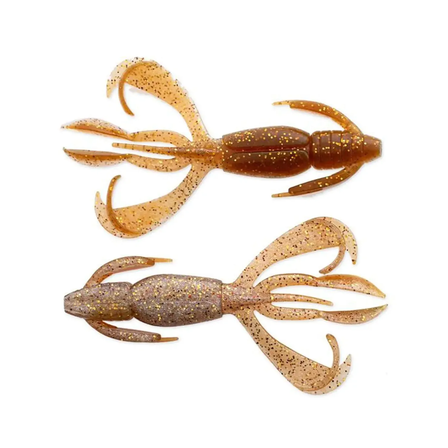 BA-Edition Barsch-Alarm by Johannes Dietel Keitech - BA Edition - Crazy Flapper 9,0cm Golden Goby 7Stk. Gummikrebs| Zander Vertikal Köder|Drop Shot Köder