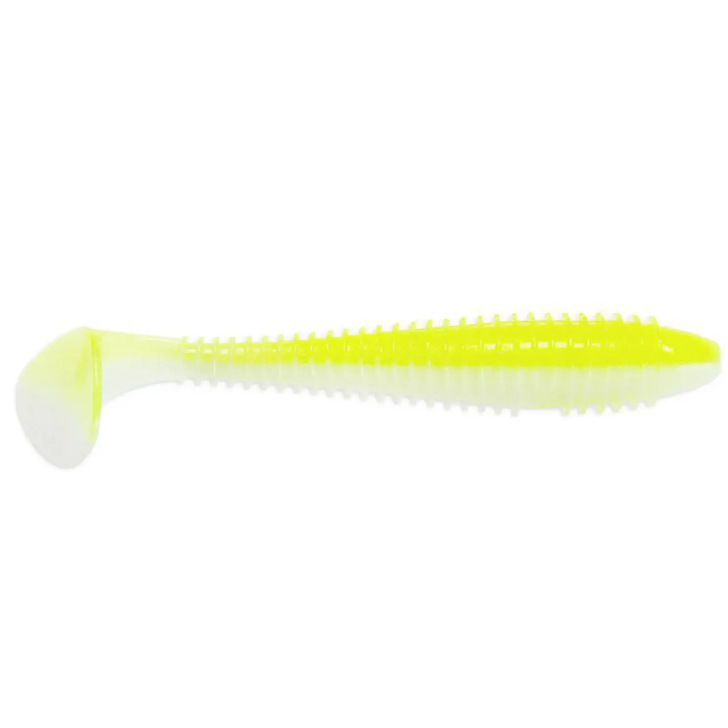 Keitech Fat Swing Impact 9,7cm Chartreuse Shad Gummifisch| Barsch Gummiköder|Gummifische