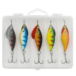 Kinetic CY Angeln Spinner Angelköder Angelset - 5 Raubfischspinner 9g mit Box| Sets Spinnfischen|Spinner