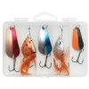 Kinetic HT Mix Forellen Blinker & Spinner Angelset - 5 Forellenköder mit Box| Sets Spinnfischen|Spinner