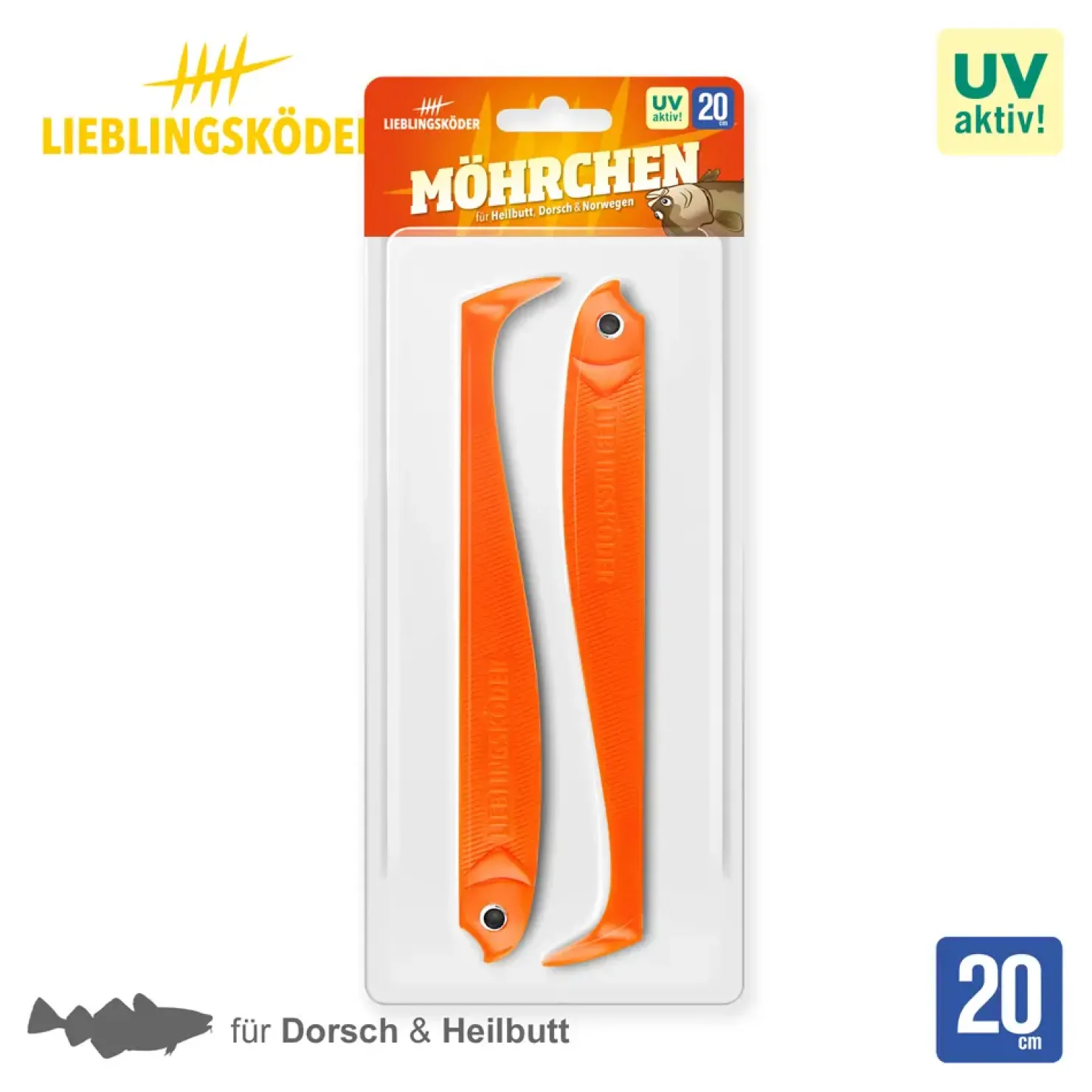 Lieblingsköder 20,0cm Gummifisch| Heilbutt Gummiköder|Dorsch Gummifisch