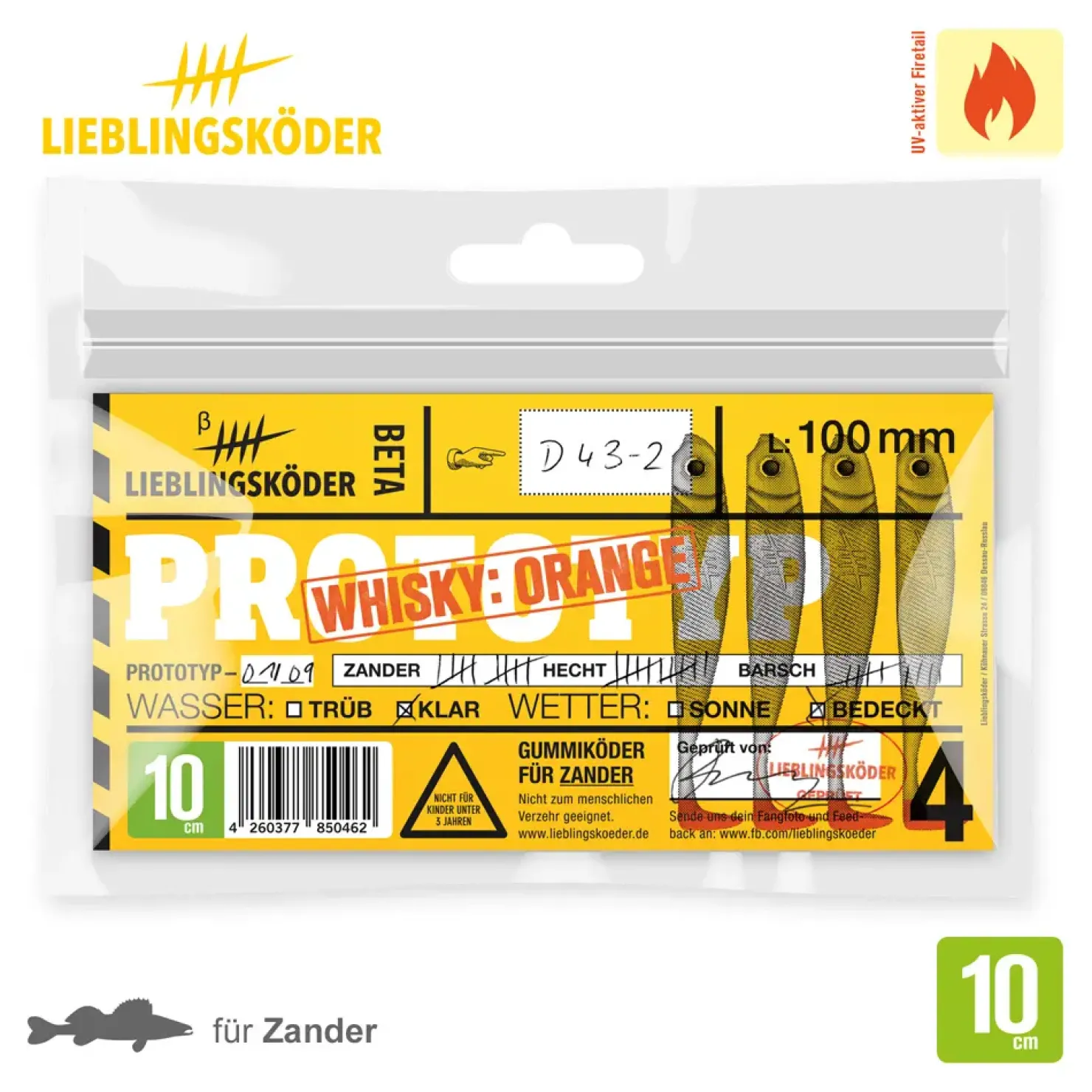 Lieblingsköder 10cm Gummifisch| Dorsch Gummifisch|Zander Gummifisch