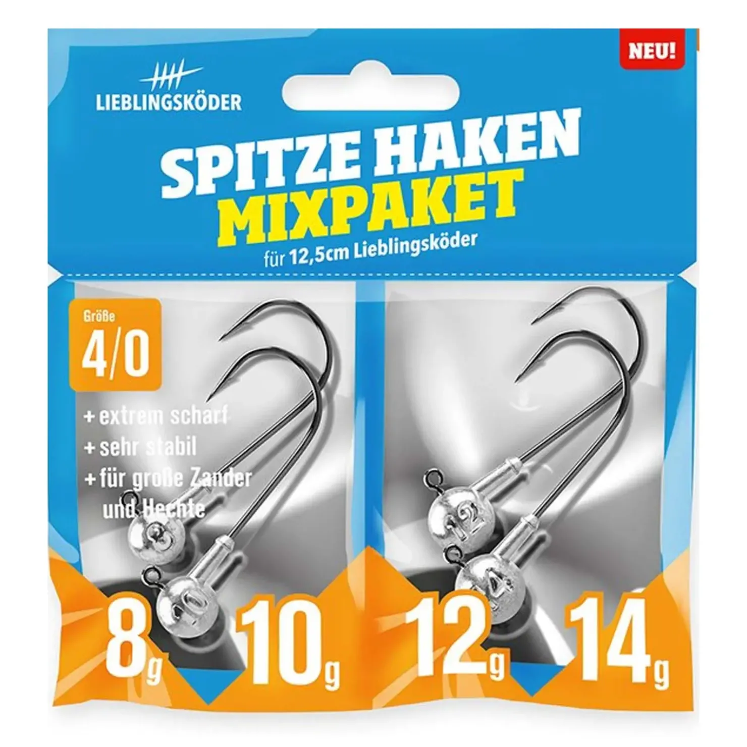 Lieblingsköder Spitze Haken 4/0 Mixpaket Jigheads| Jigköpfe|Jigköpfe & Stinger Meer