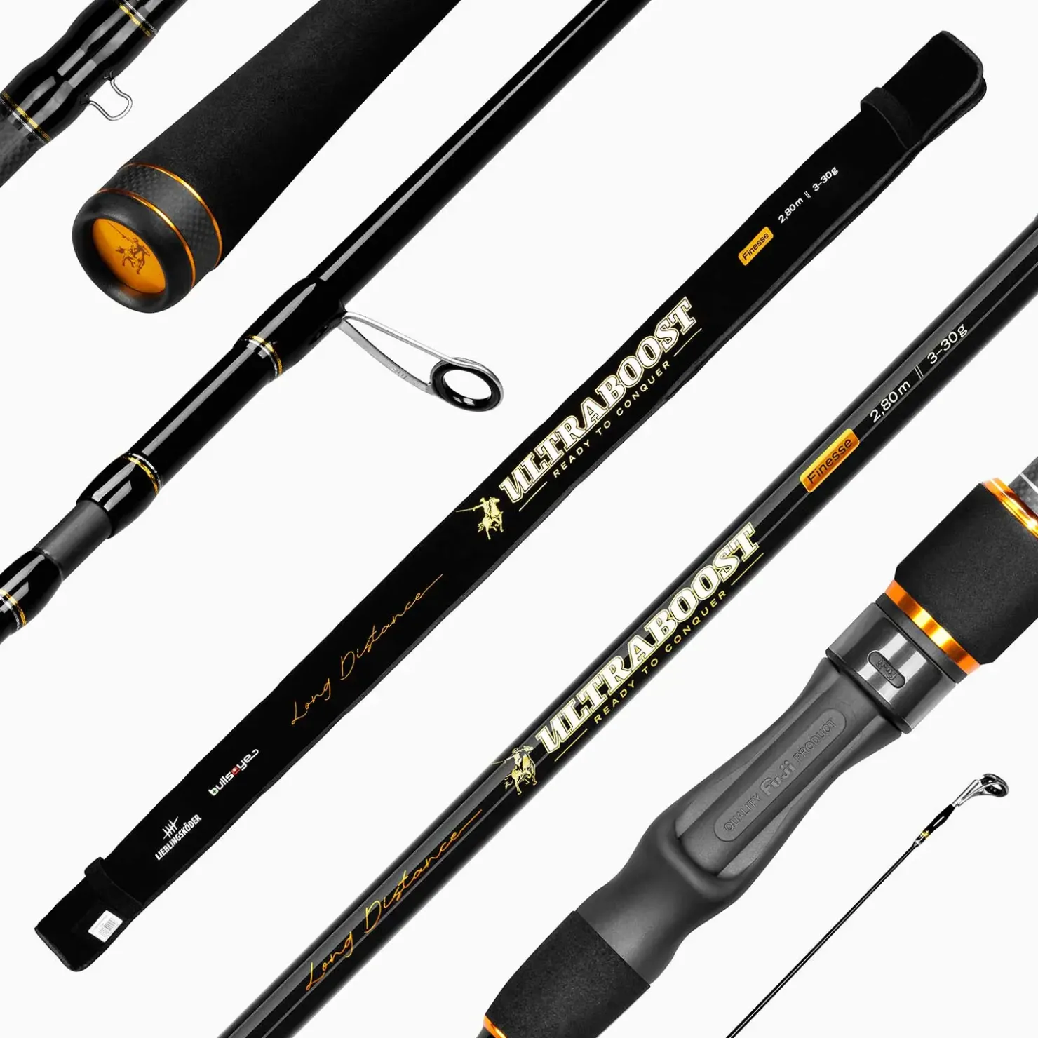 Lieblingsköder Ultraboost Finesse 2,80m 3-30g Spinnrute by Bullseye| Spinnrute|Barschrute