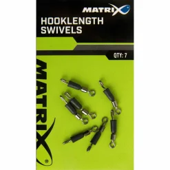 Fox Matrix Matrix Hooklength Swivels Size 18 7 Stück| Feederzubehör|Wirbel & Karabiner