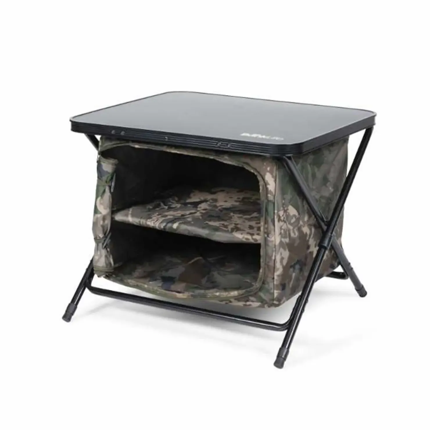 Kevin Nash Group PLC Nash Bank Life Bedside Station Camo Large Angeltisch| Angelschlafsäcke|Angeln Spezial