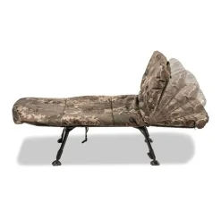 Kevin Nash Group PLC Nash Indulgence 4 Leg Junior Sleep System Camo Kinder-Angelliege| Angelliegen & Karpfenliegen|Weiteres Karpfen Zubehör