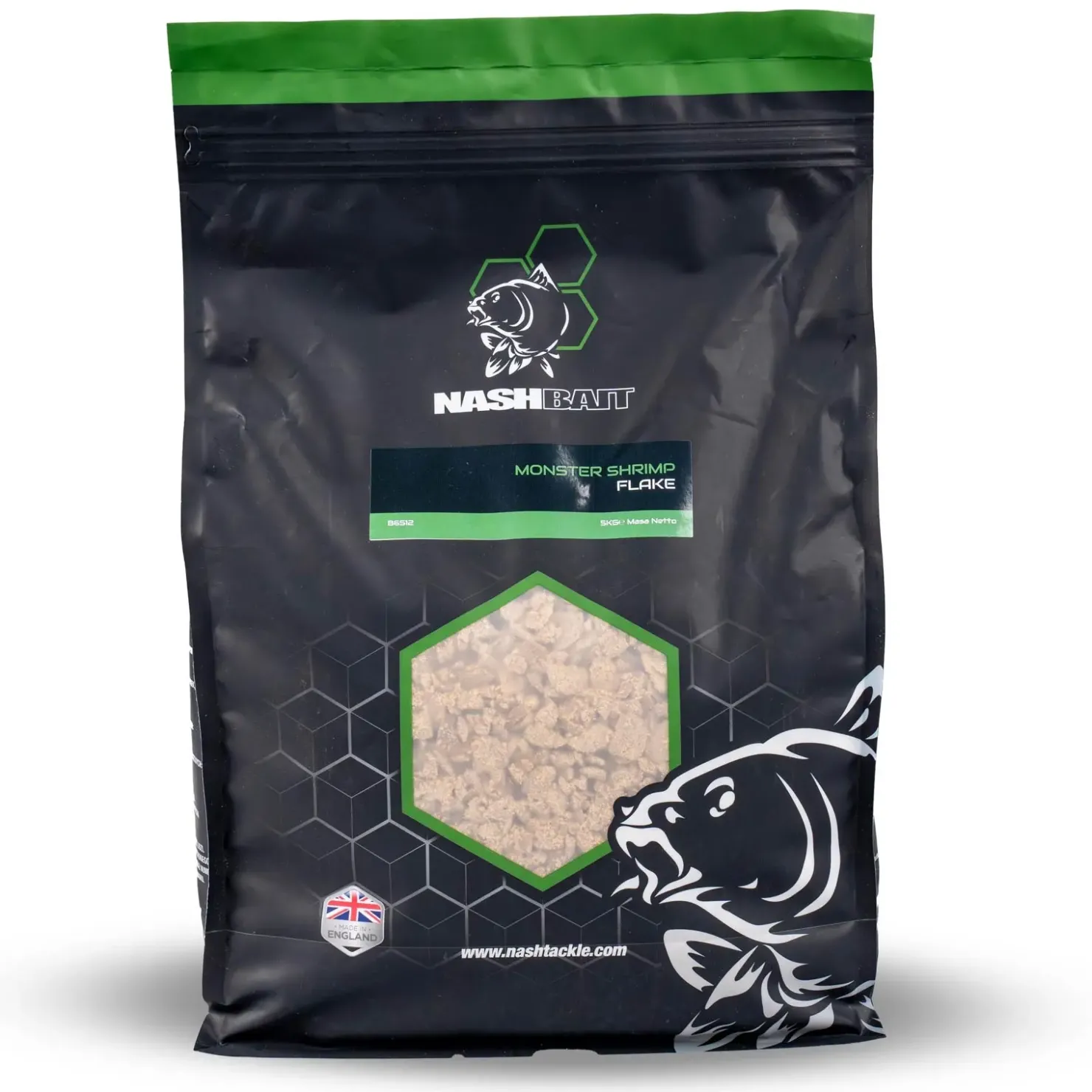 Kevin Nash Group PLC Nash Monster Shrimp Flake 1kg| Partikelköder & Pellets|Partikelköder & Pellets