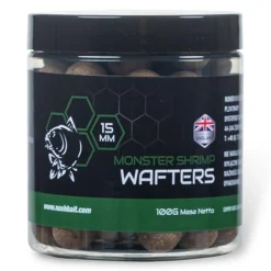 Kevin Nash Group PLC Nash Monster Shrimp Wafters 15mm 100g| Boilies & Pop-Ups|Boilies & Pop-Ups
