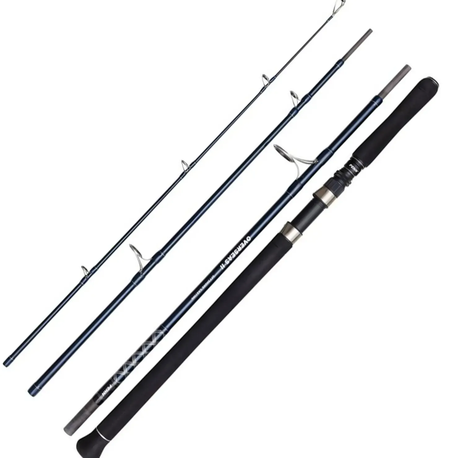 Penn Overseas II Offshore Casting 2,40m 200g 4-teilig Boots-Reiserute| Heilbuttruten|Dorschruten