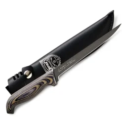 Rapala Black Knife 15cm BPPRFGL6 mit Echtlederetui Filetiermesser| Filetiermesser