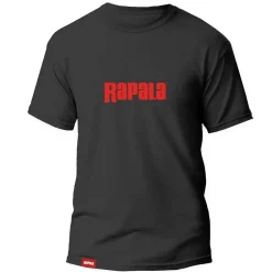 Rapala Black Red Logo T-Shirt M| Angelbekleidung