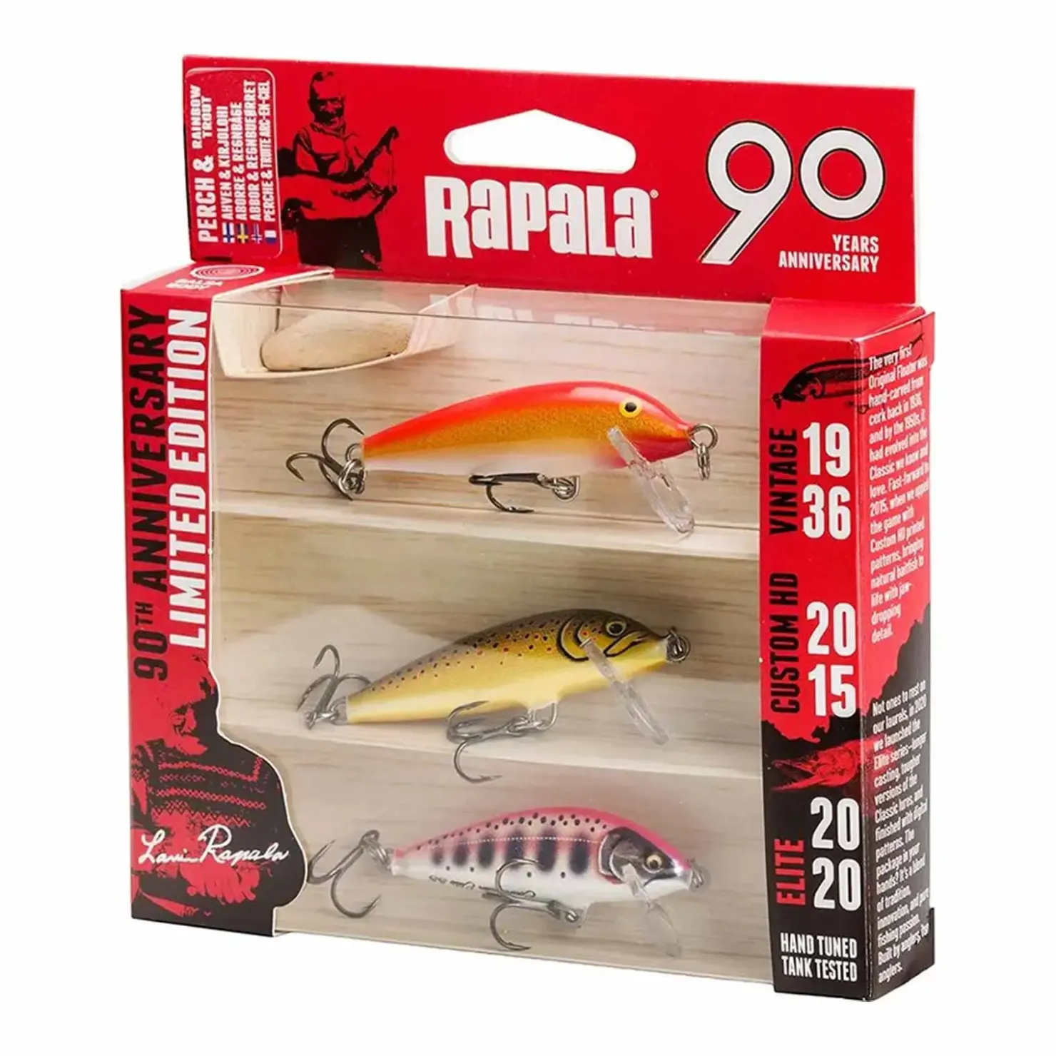 Rapala Kit R90 Countdown Small Bright Wobblerset| Set Kunstköder & Zubehör|Angelset Raubfisch - Zubehör & Köder