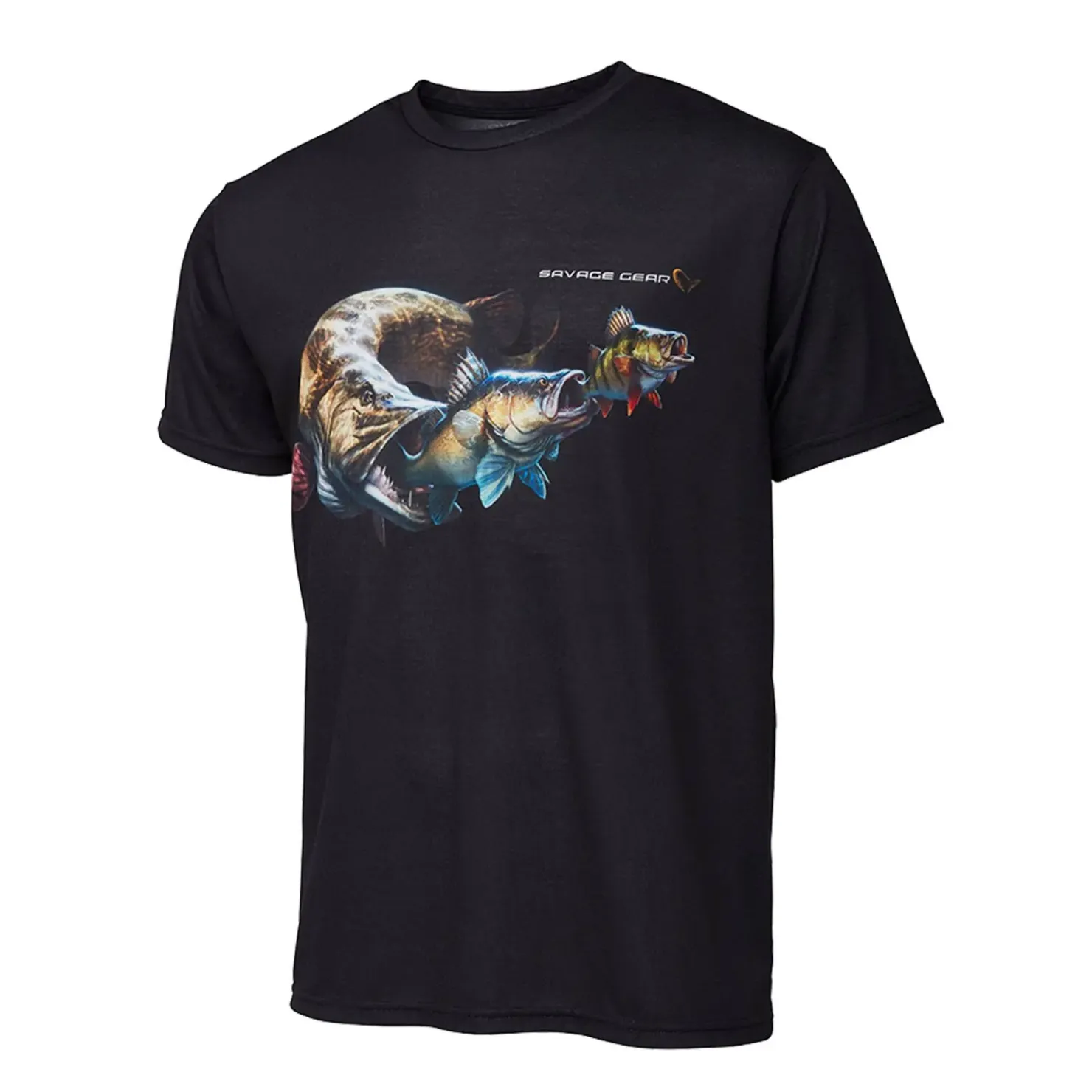 Savage Gear Cannibal Tee L Logo T-Shirt| Angelbekleidung