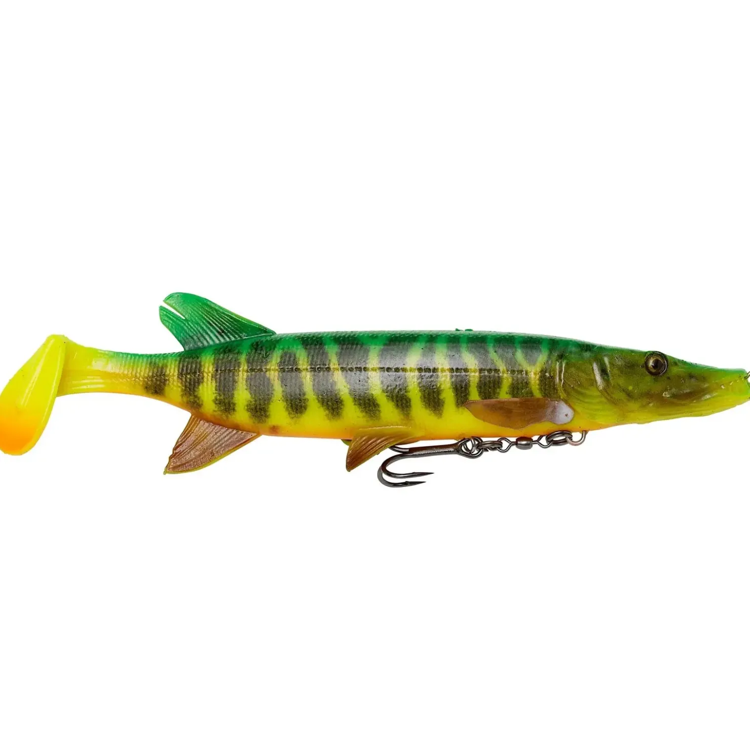 Savage Gear 4D Pike Shad 20cm 65g SS Fire Tiger Kunstköder| Swimbaits|Wobbler