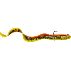 Savage Gear 4D Real Eel 20cm Golden Amb Kunstköder montiert| Hechtköder|Hecht Gummifisch