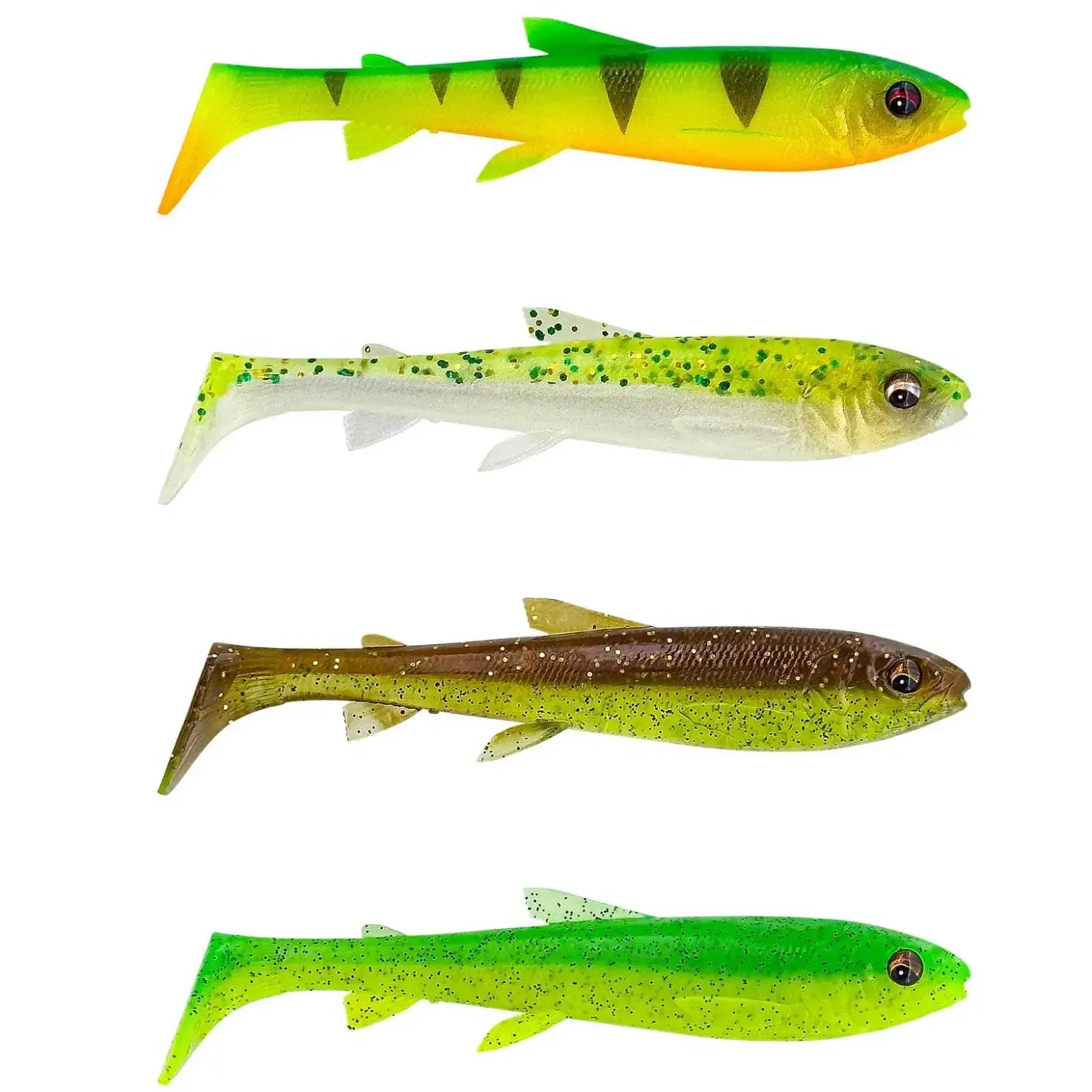 Savage Gear 3D Whitefish Shad 9,0cm 4pcs. Gummifisch| Zandersaison|Gummifische