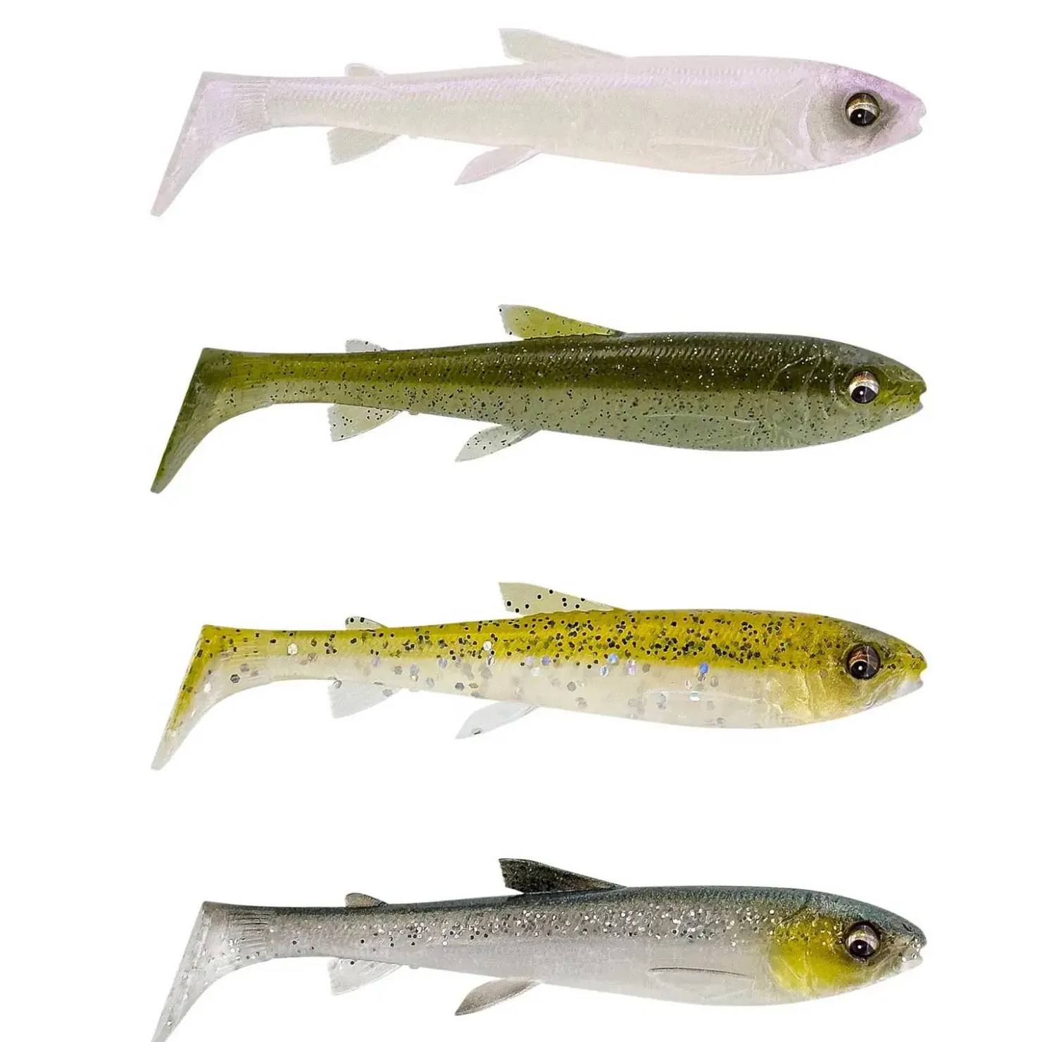 Savage Gear 3D Whitefish Shad 9,0cm 4pcs. Gummifisch| Zandersaison|Gummifische