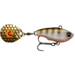 Savage Gear Fat Tail Spin 8cm 24g Sinking Weitwurfköder| Barschköder|Barsch Spinner