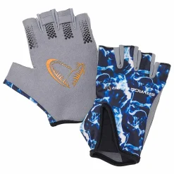 Savage Gear Marine Hallf Glove L Handschuh| Angelbekleidung|Handschuhe Angeln