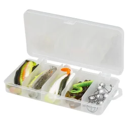 Savage Gear Perch Academy Kit Mixed Colors 32 Stück Gummifisch-Set| Texas & Carolina Rig|Set Kunstköder & Zubehör