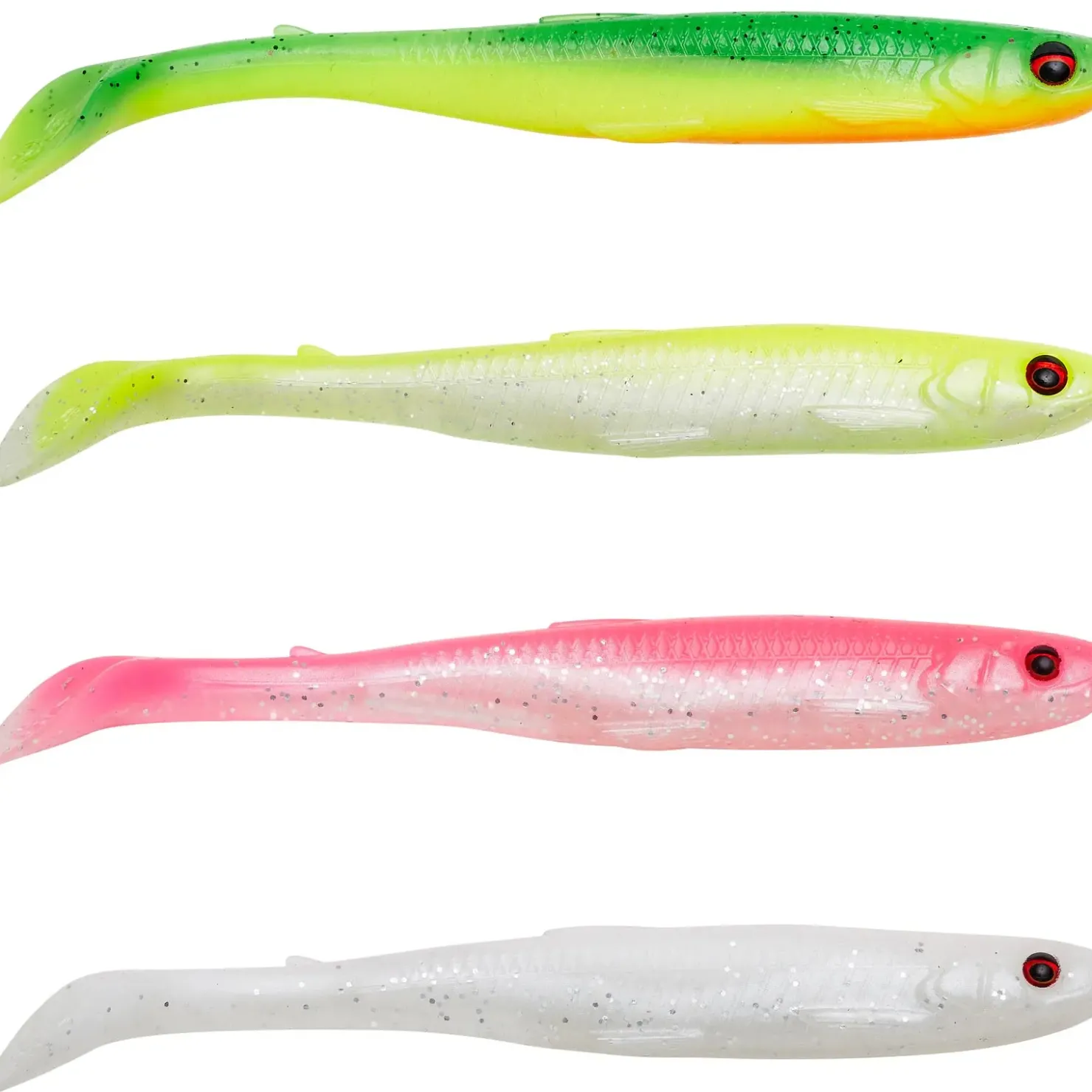 Savage Gear Slender Scoop Shad 11Cm 7G 4Pcs| Sets Spinnfischen|Hecht Gummifisch