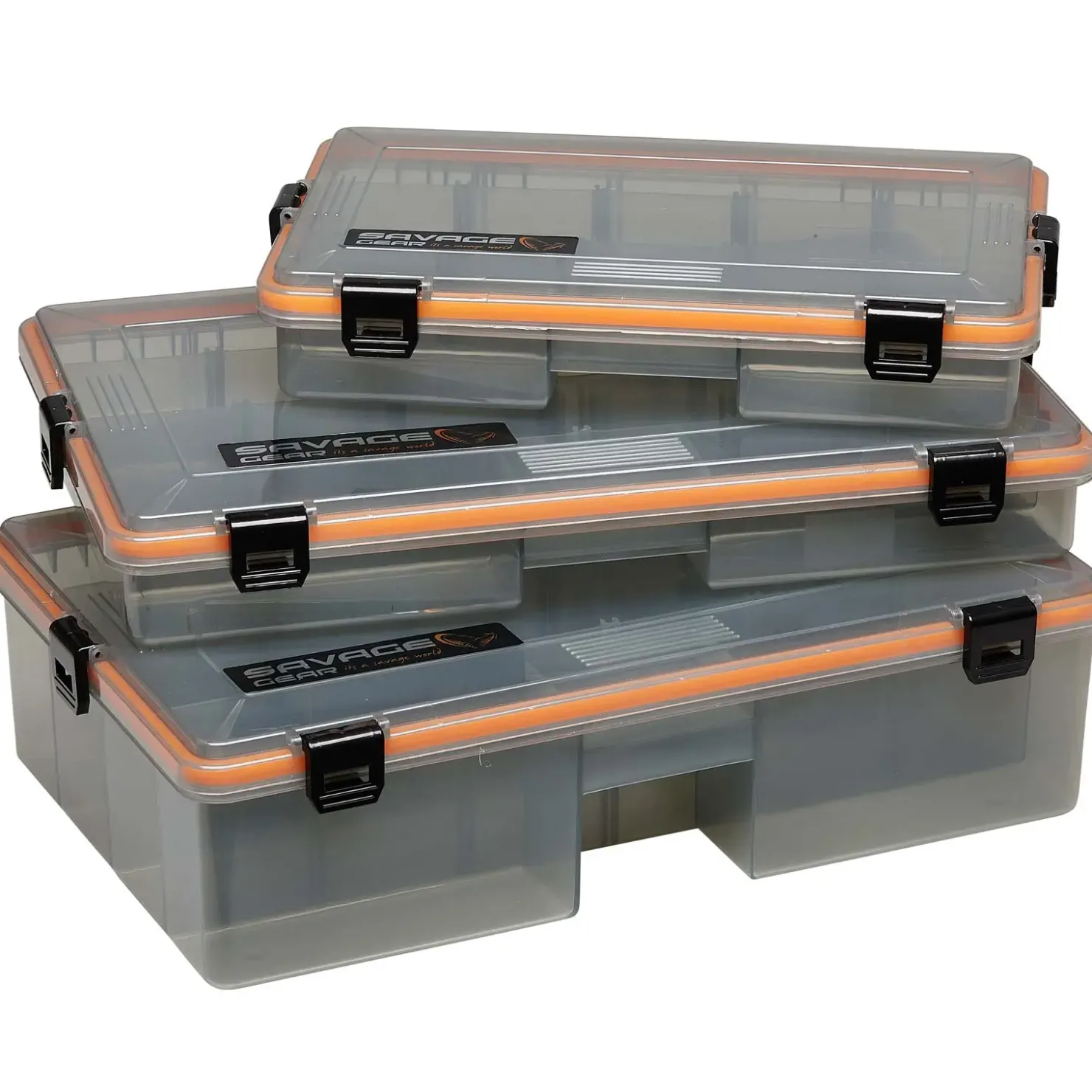 Savage Gear Wp Lurebox 6B Smoke 35.5X23X9.2Cm Köderbox Angelbox| Angelboxen & Köderboxen